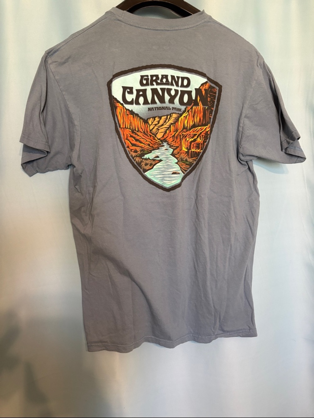 Columbia indigo blue Short-Sleeve Tee with Grand Canyon Graphic